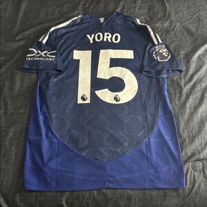 Manchester United #15 Leny Yoro 2024-25 Adidas Away Player Edition Jersey